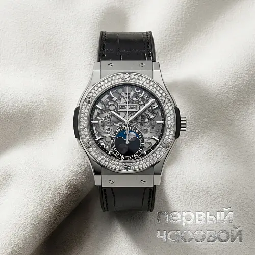 Classic Fusion Aerofusion Moonphase Titanium Diamonds 45 mm