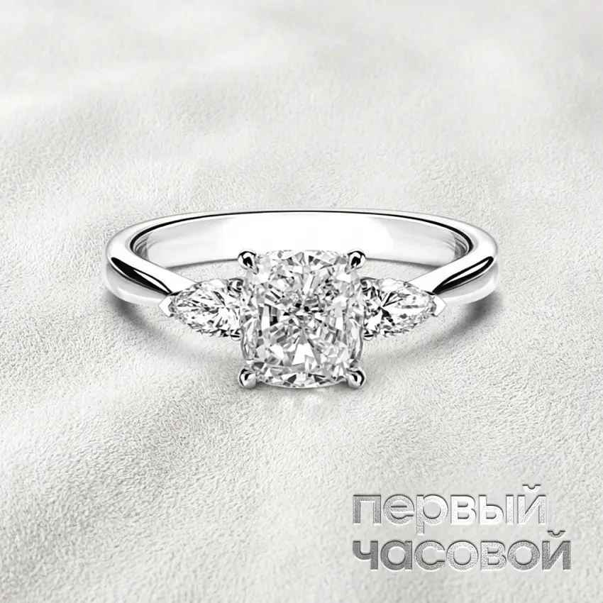 Кольцо с бриллиантом 1,51 ct. I/VS1