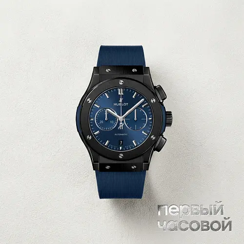 Classic Fusion Ceramic Blue Chronograph 42 mm