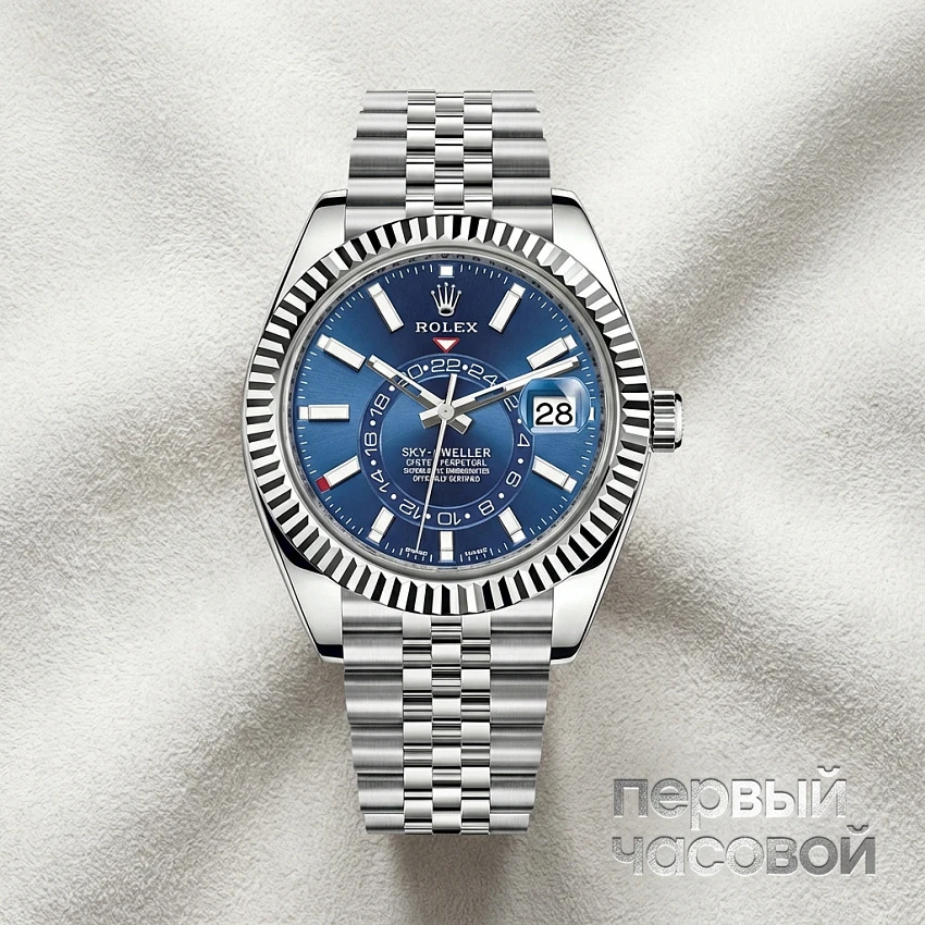 Sky-Dweller Steel Jubilee Blue Dial