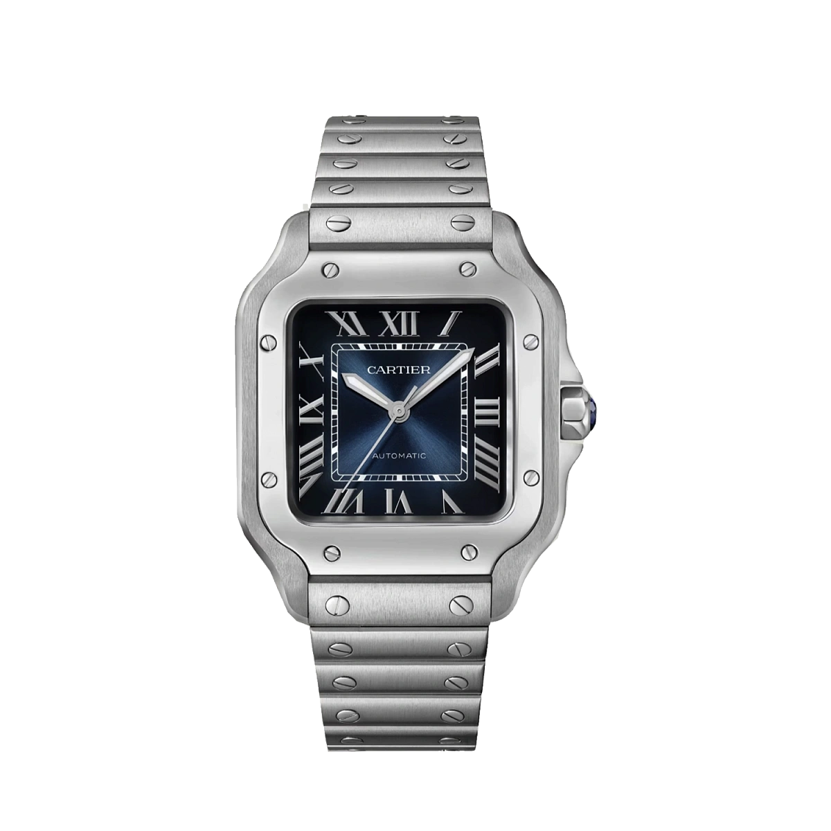 Купить элитные часы Cartier De Santos Medium Blue WSSA0063: в наличии в Москве!