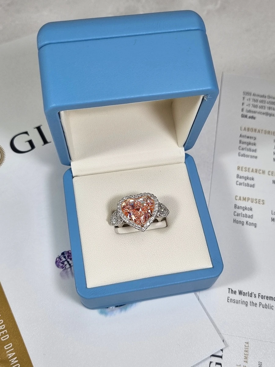 Купить украшение NO NAME КОЛЬЦО С БРИЛЛИАНТОМ 8,36 CT. FANCY INTENSE PINK*/VVS2 : в наличии в Москве!