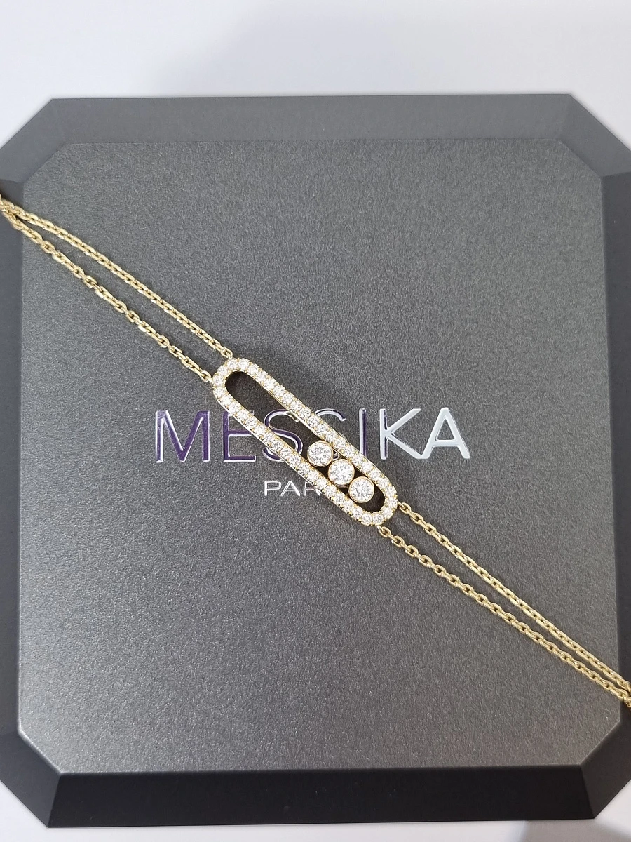 Купить украшение MESSIKA Move Classique Pavé YG  Move Classique Diamond Pavé Bracelet 03995: в наличии в Москве!