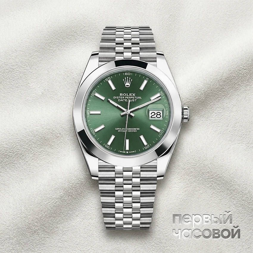 Oyster Perpetual Datejust 41 Mm Mint Green