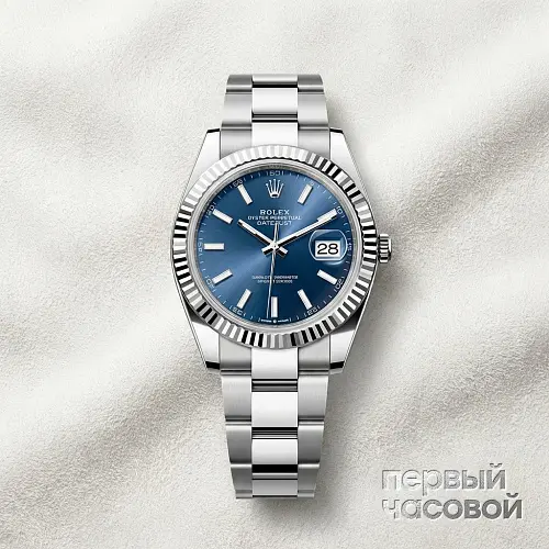 Oyster Perpetual Datejust 41Mm Blue Dial Oyster Bracelet