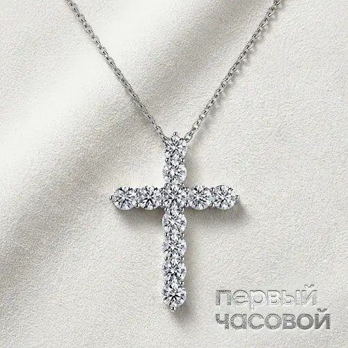 Крест с бриллиантами 0,77 ct.