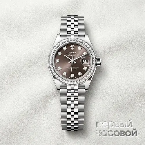Lady-Datejust 28Mm Grey Dial Diamonds
