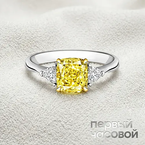 Кольцо С Бриллиантом 3,17 Ct. Fly/Vvs2