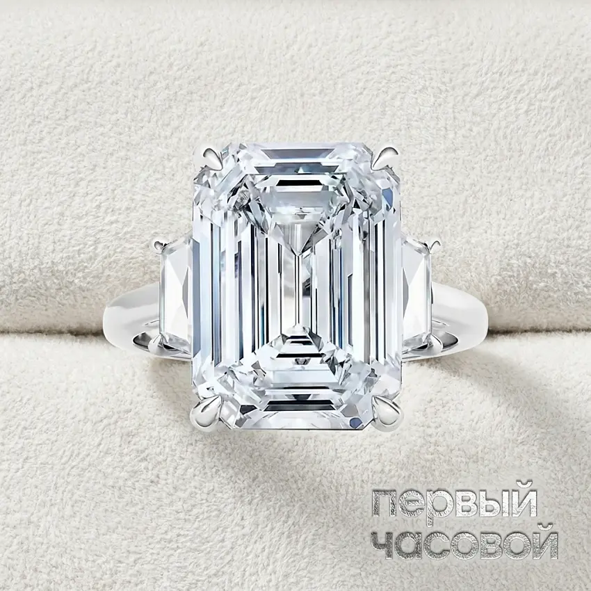 Кольцо с лабораторным бриллиантом 10,04 ct E/VS1