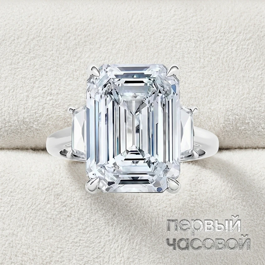 Кольцо 10,04 ct. E/VS1 Laboratory Grown Diamond