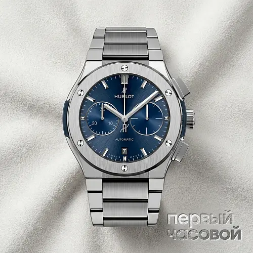 Classic Fusion Blue Chronograph Titanium Bracelet