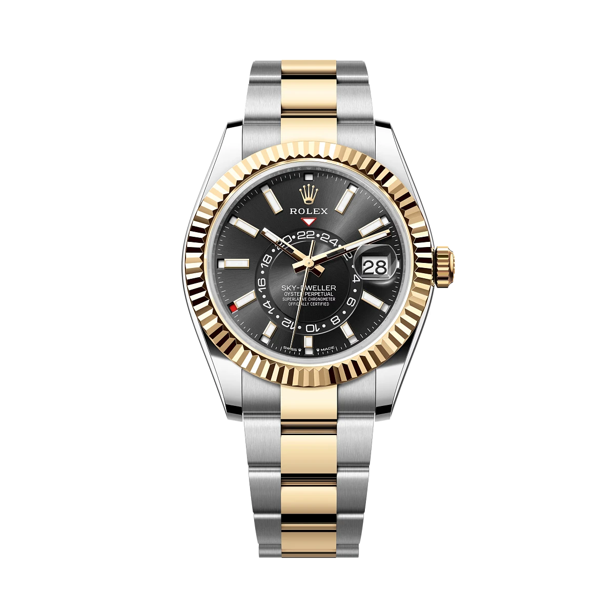 Купить элитные часы Rolex Sky-Dweller 42 mm, Oyster steel and yellow gold 336933: в наличии в Москве!