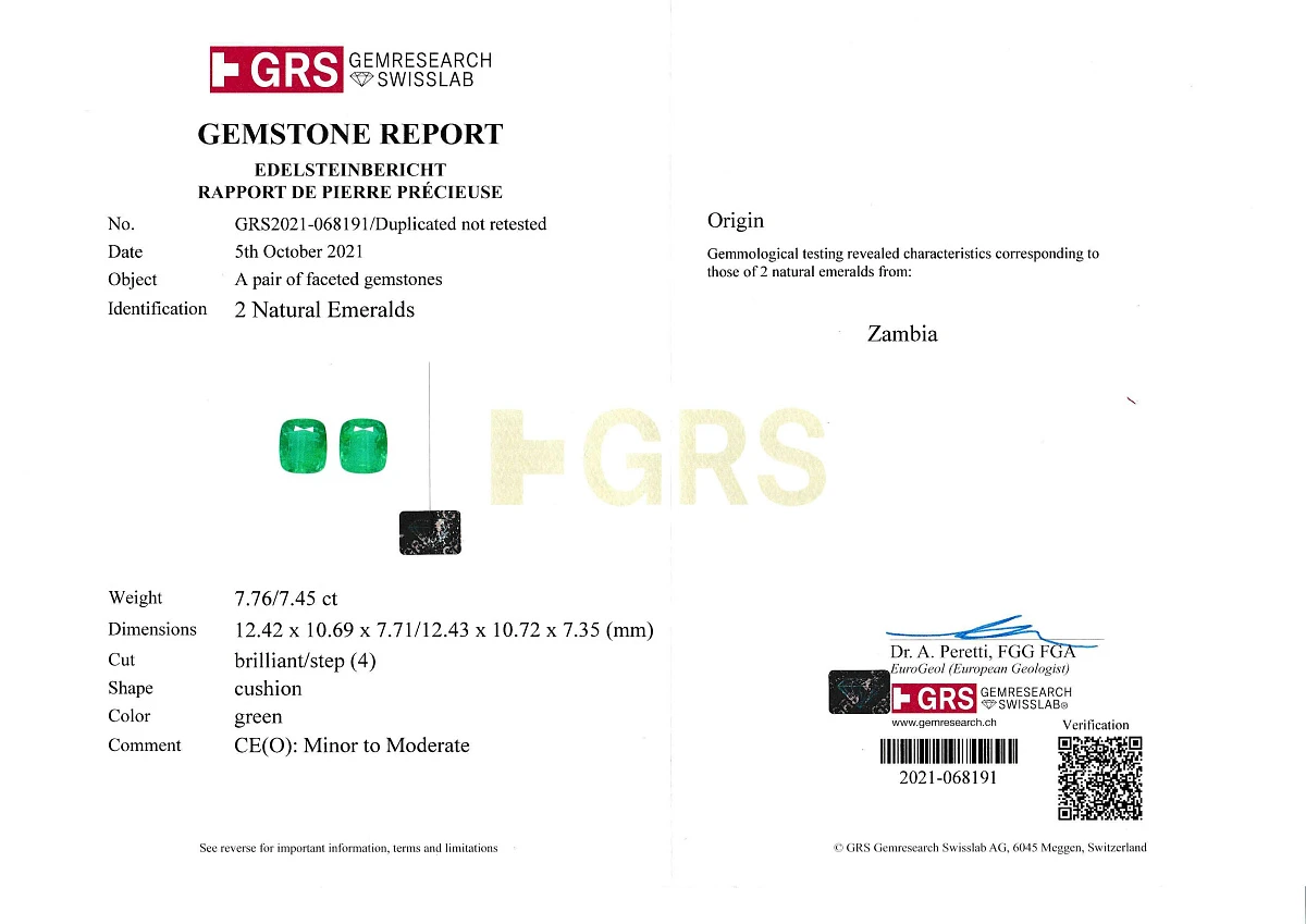 Купить украшение NO NAME Серьги с изумрудами 7,76/7,45 ct. : в наличии в Москве!