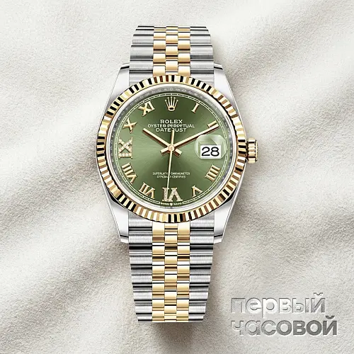 Oyster Perpetual Datejust 36 Mm Rolesor Oystersteel And Yellow Gold