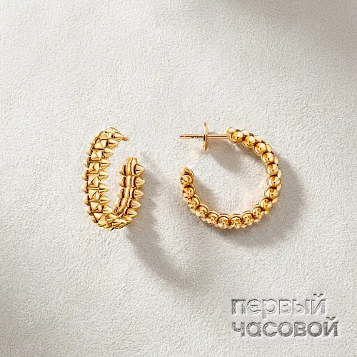 Clash de Cartier earrings small Model, Yellow Gold