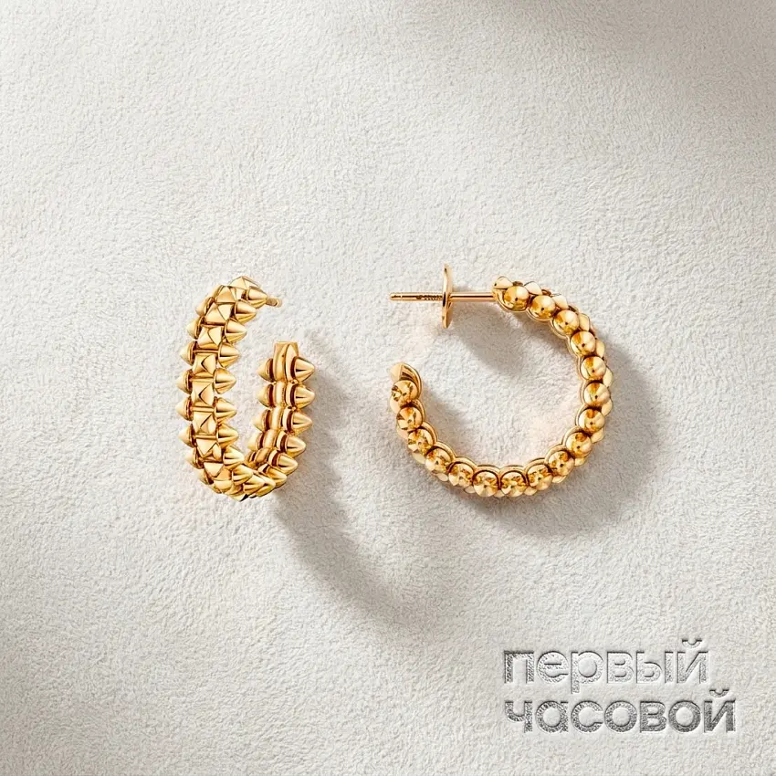 Clash de Cartier earrings small Model, Yellow Gold