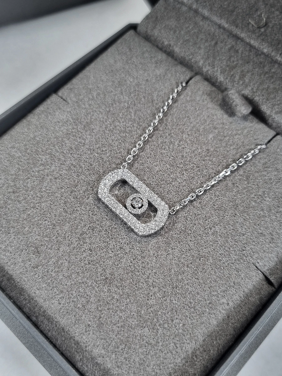 Купить украшение MESSIKA So Move Pavé Necklace So Move Pavé-Set Necklace 12945-WG: в наличии в Москве!