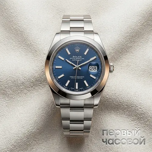 Oyster Perpetual Datejust II Blue Dial Sticks