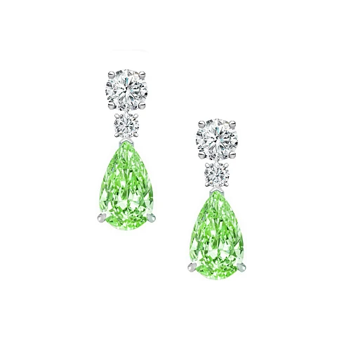 Серьги с бриллиантами 2,00/2,05 ct. FLGGY/VVS2-VS2