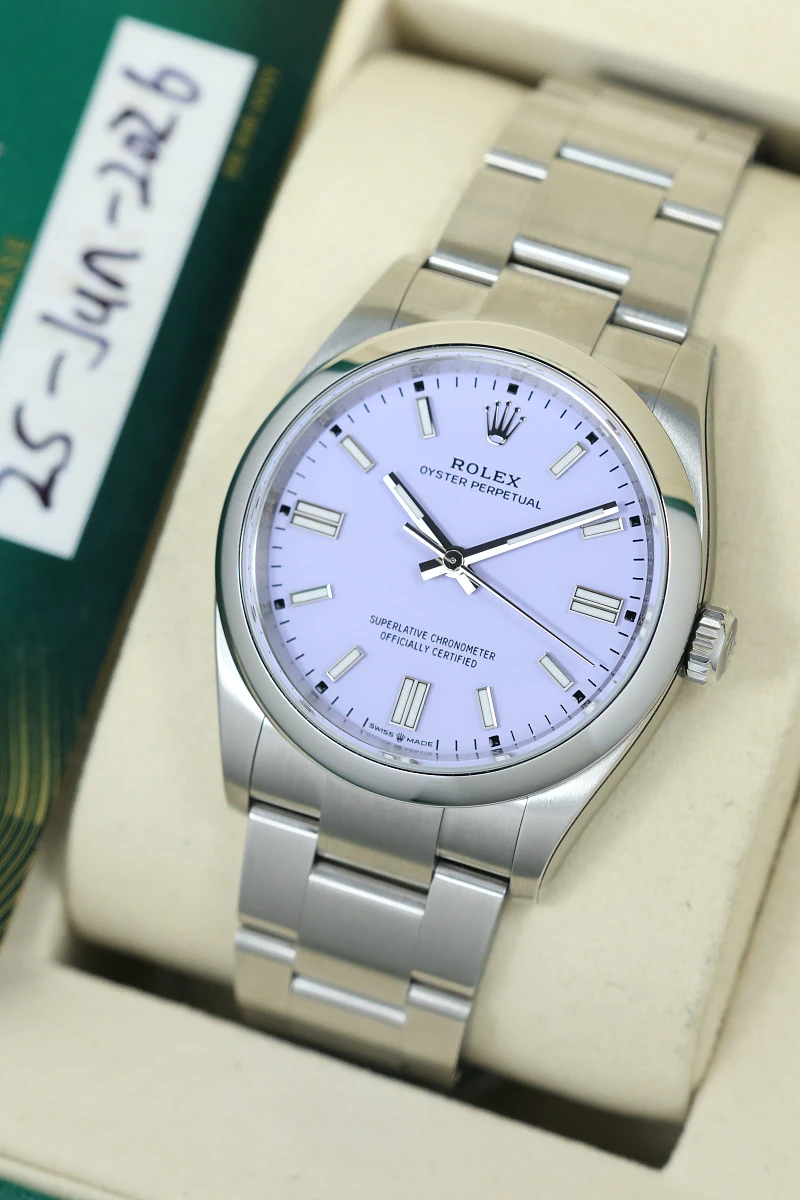 Купить элитные часы Rolex Perpetual 36 Stainless Steel Lavander Dial 126000: в наличии в Москве!