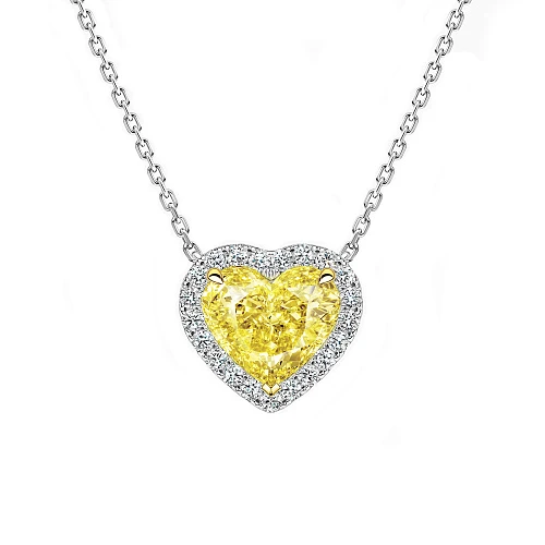 Подвеска с бриллиантом 3,01 ct. W to X/Internally Flawless
