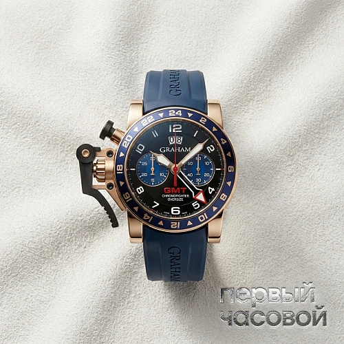 Chronofighter Oversize Gmt Big Date Blue Gold