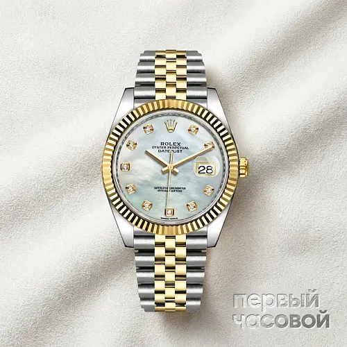Oyster Perpetual Datejust Ii 41 Mm Steel And Yellow Gold Mop Dial