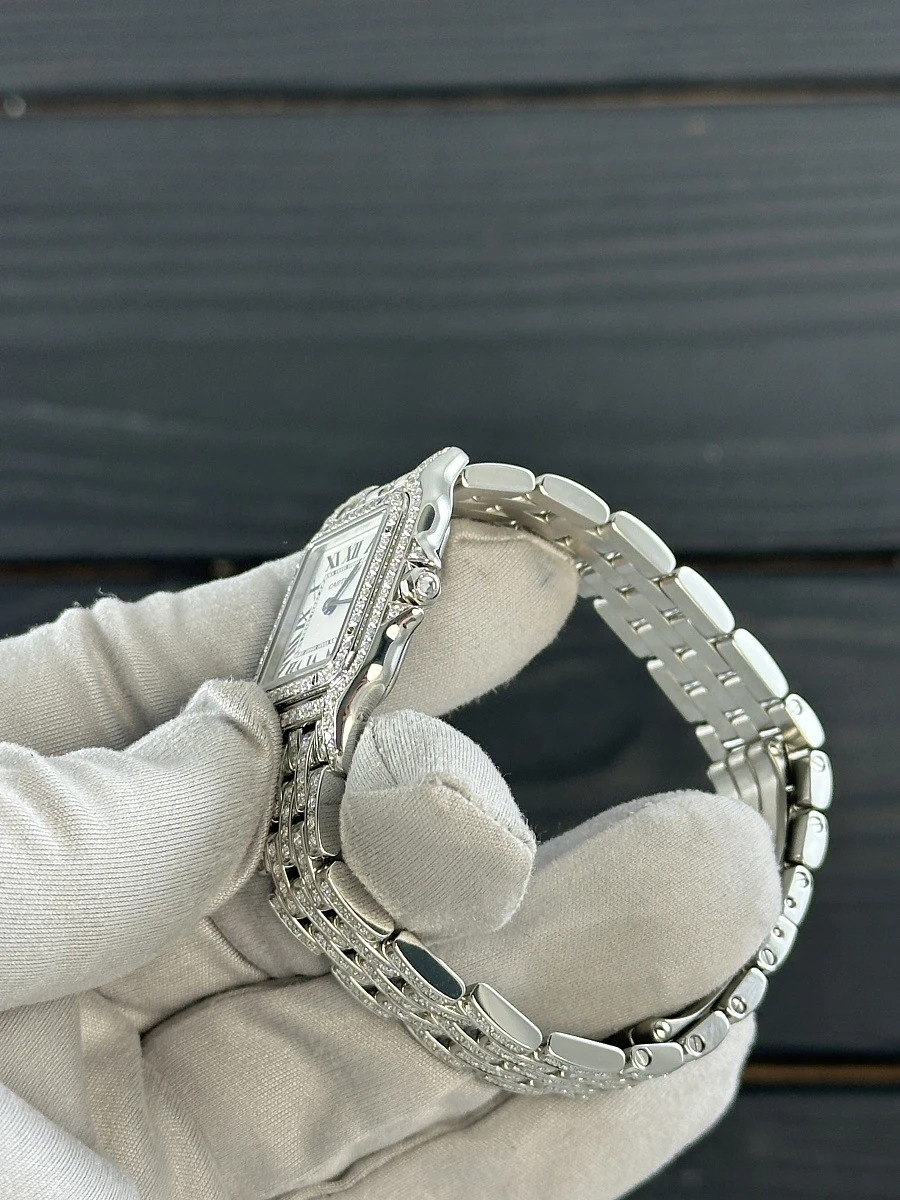 Купить элитные часы Cartier Medium Panthere de Cartier Custom Diamonds Full Pave WSPN0007 FIX: в наличии в Москве!