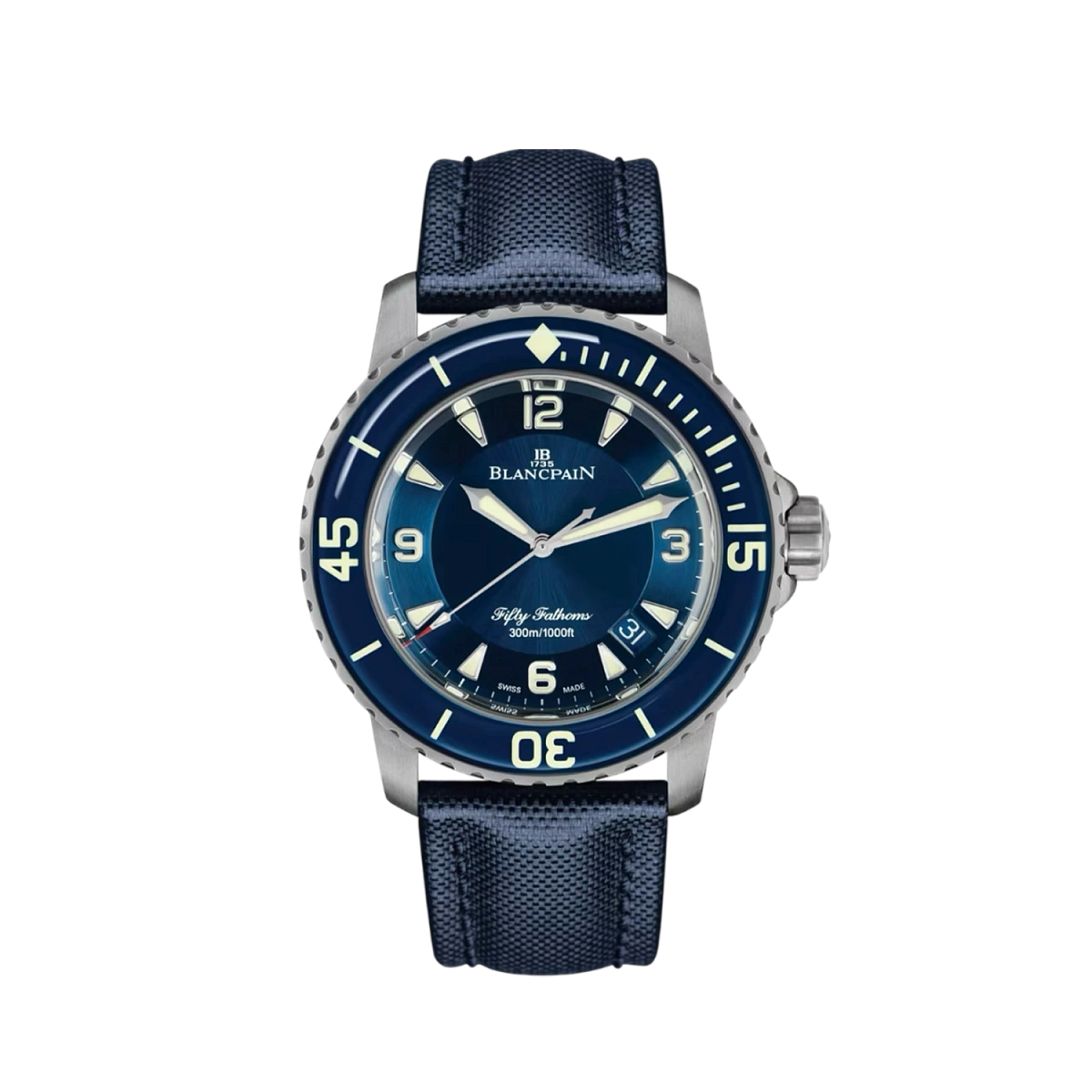 Купить элитные часы Blancpain Fifty Fathoms Automatique Blue 45 mm 5015-12B40-O52A: в наличии в Москве!
