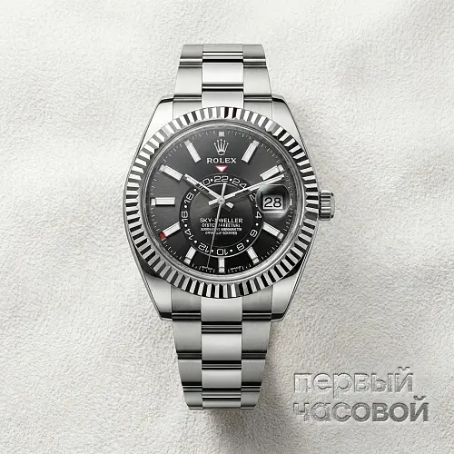 Sky-Dweller Steel Black Dial