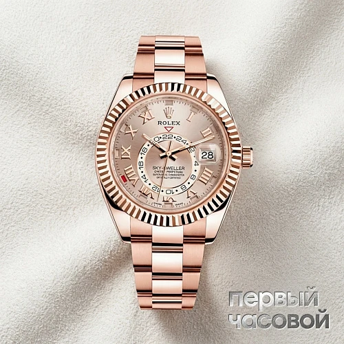 Sky-Dweller Rose Gold Sundust Roman Dial