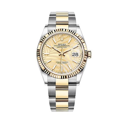 Datejust Champagne Palm Motif Dial 2023