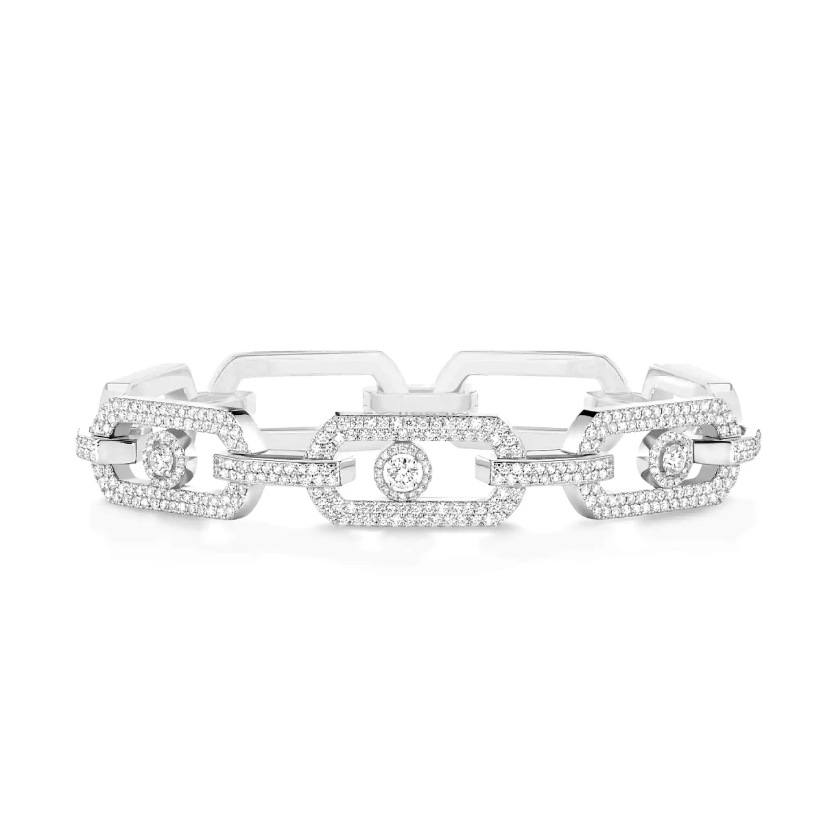 Купить украшение MESSIKA So Move XL Pavé Bracelet So Move XL Pavé-Set Bracelet 12942-WG: в наличии в Москве!