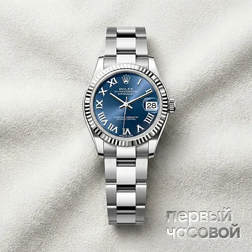 Datejust 31Mm Blue Dial Roman Index
