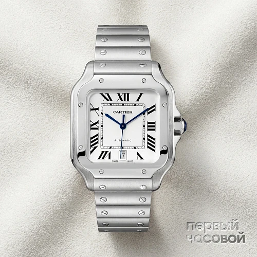 Santos De Cartier White Dial