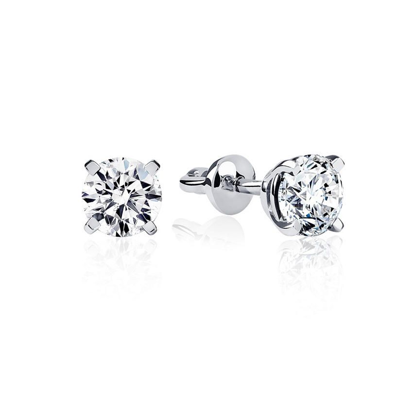 СЕРЬГИ 0,54/0,54 ct. K/VS1