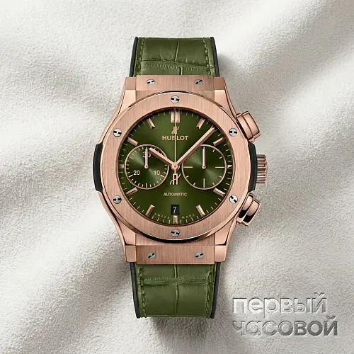 Classic Fusion Chronograph Green King Gold 45 mm