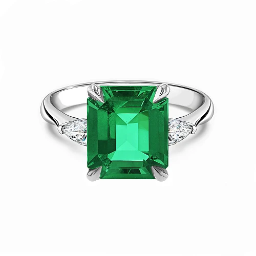 Кольцо с Изумрудом 3,99 ct. "Muzo Green" Colombia