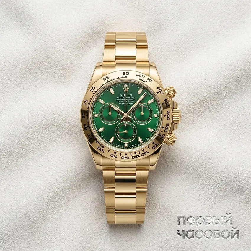Cosmograph Daytona 40Mm Yellow Gold Green Dial Discontinued