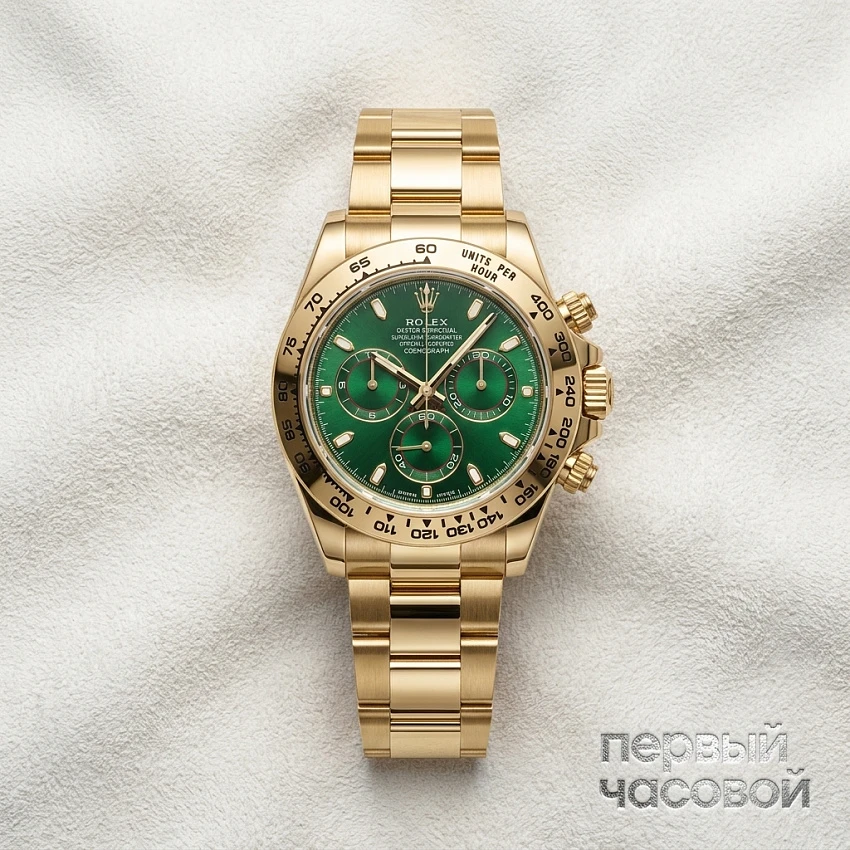 Cosmograph Daytona 40Mm Yellow Gold Green Dial Discontinued