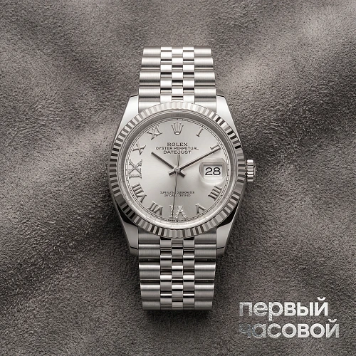 Datejust 36Mm Steel & White Gold Silver Viix