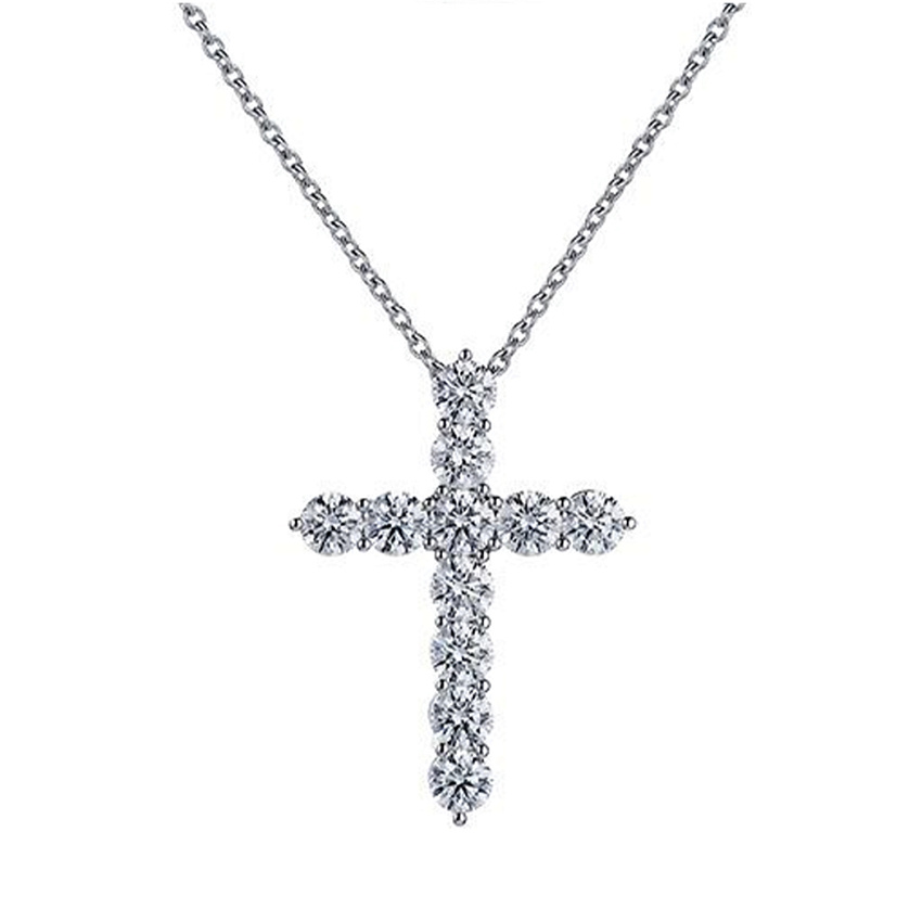 Крест с бриллиантами 1,95 ct.