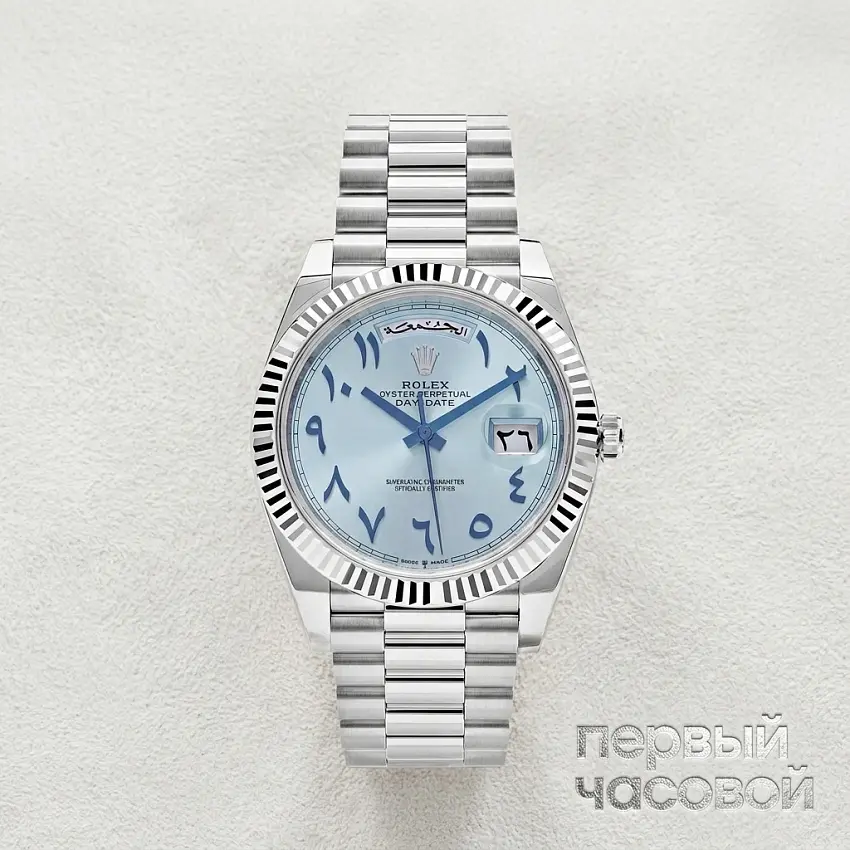 Day-Date 40 Oyster Perpetual Arabic Ice Blue