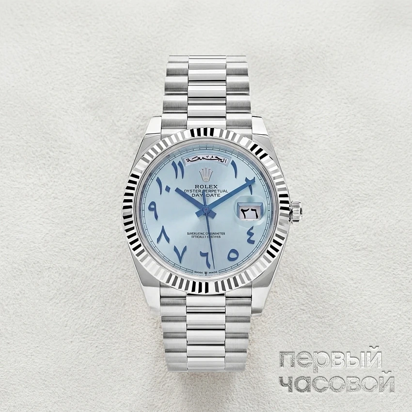 Day-Date 40 Oyster Perpetual Arabic Ice Blue