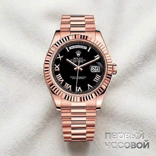 Day-Date II President Everose Gold Black Dial