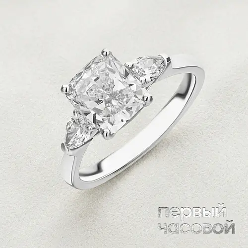 Кольцо С Бриллиантом 5,62 Ct. M/Vs2