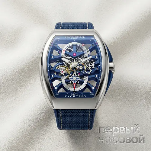 Mens Collection Vanguard Yachting Anchor Skeleton Power Reserve