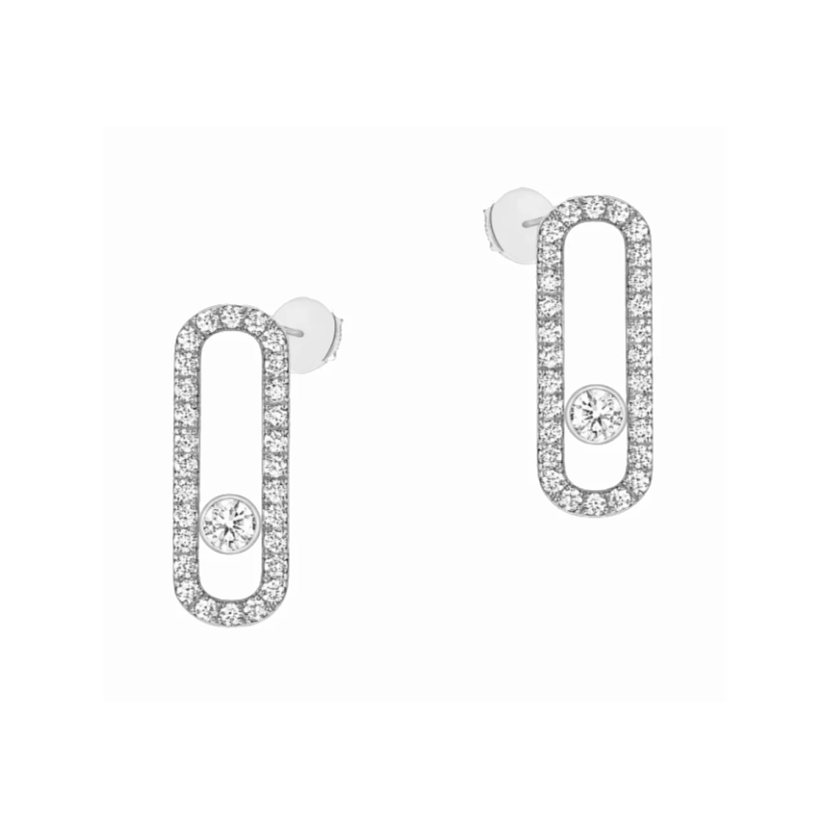 Купить украшение MESSIKA Move Uno Diamond Pavé Earrings 12183-WG: в наличии в Москве!
