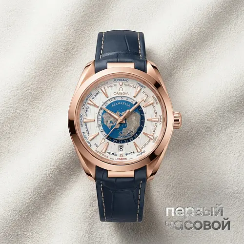 Seamaster Aqua Terra Co-Axial Master Chronometer Gmt Worldtimer 43 Mm