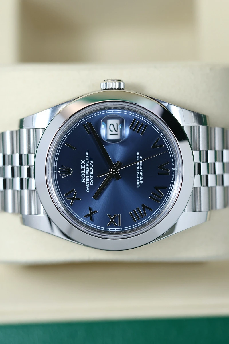 Rolex Oyster Perpetual Datejust 41 mm Blue Roman Dial 126300-0030 — фото 3